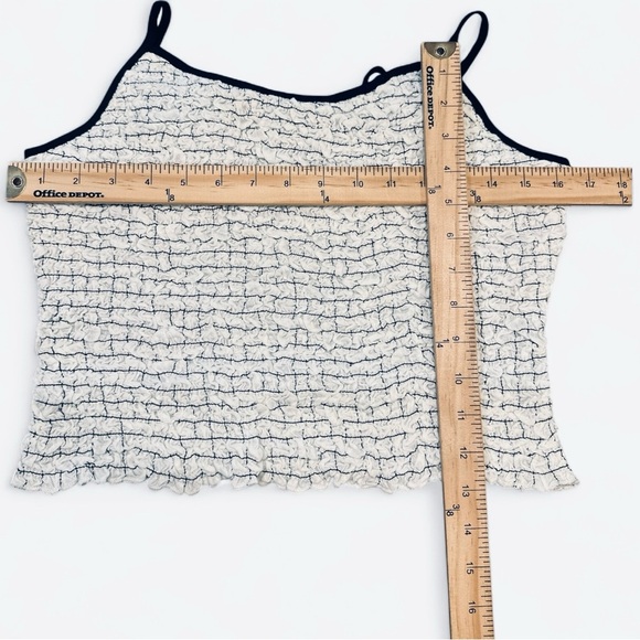 Free People Free-Est Linen Skirt Set Size Medium Black White Two Piece Set - Picture 15 of 15